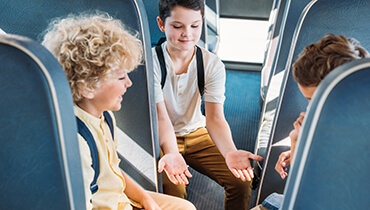 kids on bus