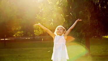 girl in sun